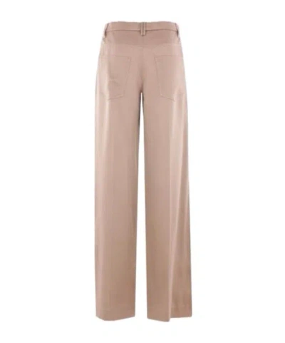 Brunello Cucinelli Belt Loop Casual Pants In Neutral