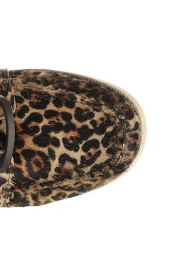 Golden Goose Deluxe Brand Leopard Printed Boat Moccasins