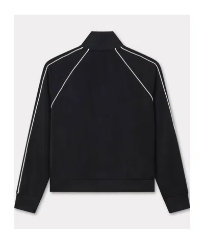 Kenzo Zippered Track Sweatshirt In Black