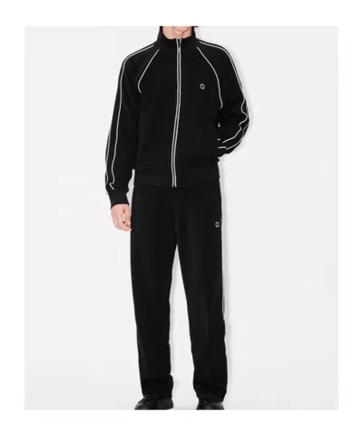 Kenzo Zippered Track Sweatshirt In Black