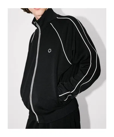 Kenzo Zippered Track Sweatshirt In Black