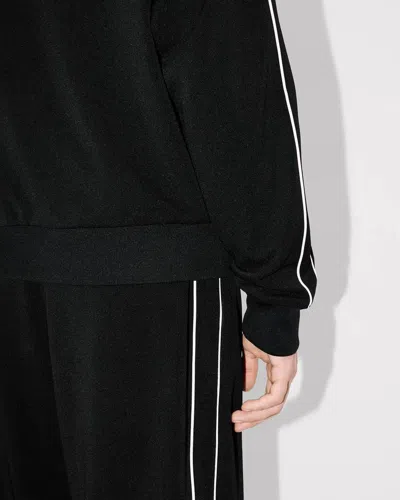 Kenzo Zippered Track Sweatshirt In Black