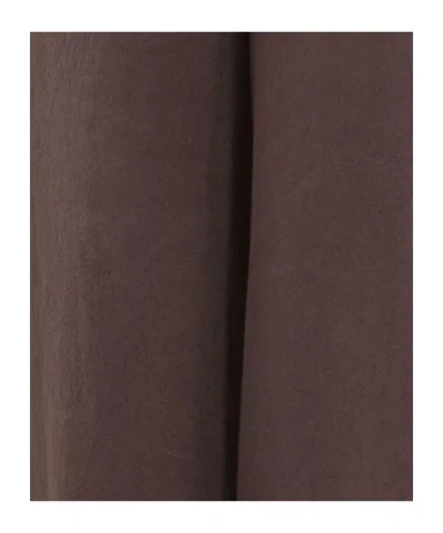 Brunello Cucinelli Pleated Midi Skirt In Brown