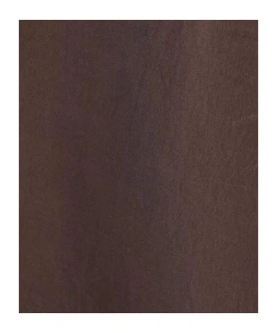 Brunello Cucinelli Pleated Midi Skirt In Brown