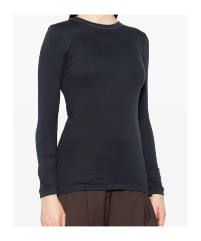 Brunello Cucinelli Cotton Crewneck Sweater In Black