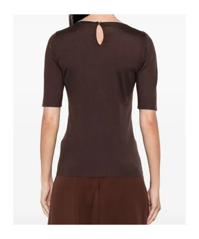 Brunello Cucinelli Cashmere And Silk Sweater In Brown