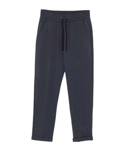 Brunello Cucinelli Cotton Sweatpants With Elastic Waistband And Side Pockets