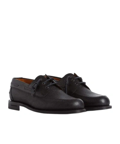 Dsquared2 Neoclassic Boat Shoes In Black