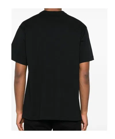 Versace Jeans Couture Logo Printed Crewneck T-shirt In Black