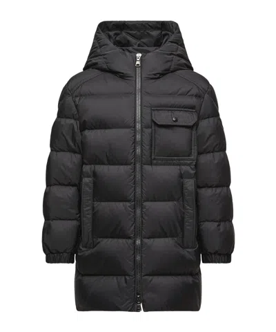 Moncler Alani Hooded Down Jacket In Black