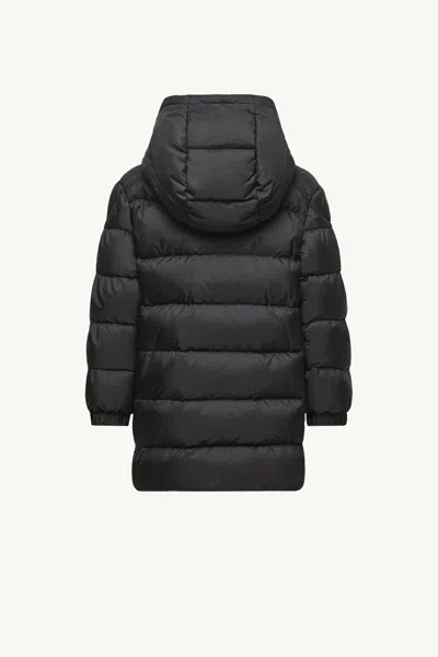 Moncler Alani Hooded Down Jacket In Black