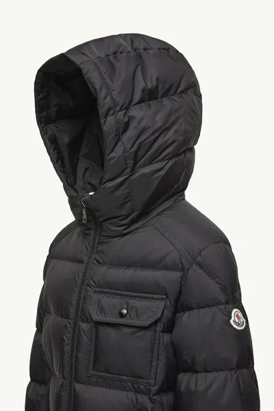 Moncler Alani Hooded Down Jacket In Black