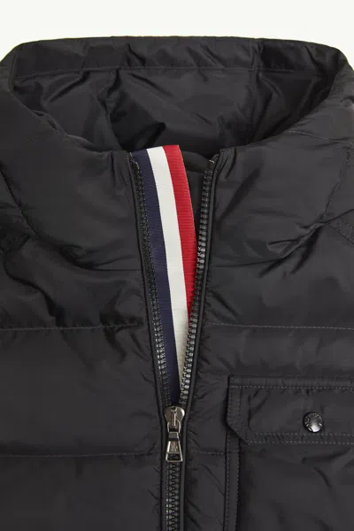 Moncler Alani Hooded Down Jacket In Black
