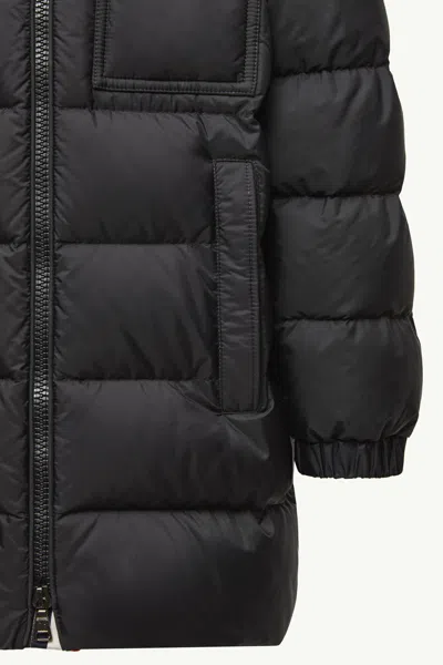 Moncler Alani Hooded Down Jacket In Black