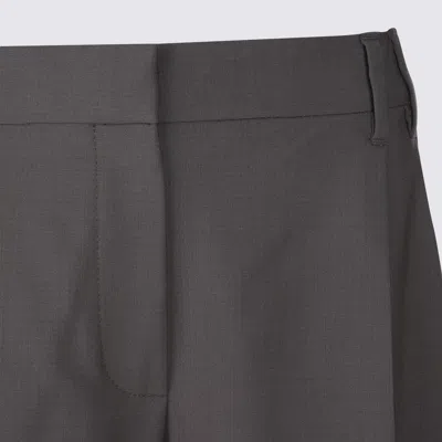 Brunello Cucinelli Casual Trousers With Belt Loops And Back Pockets In Brown