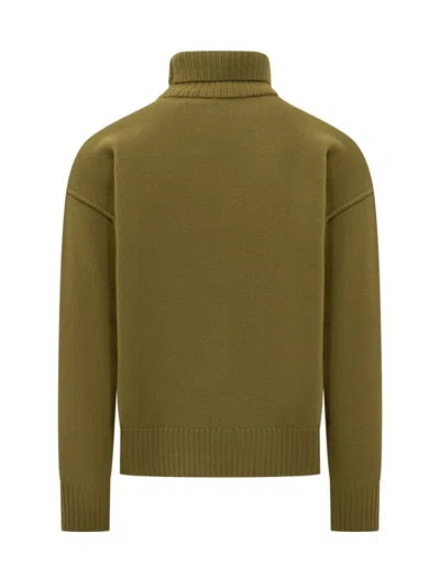 Ami Alexandre Mattiussi Ami Paris Adc Uks839 Felted In Green