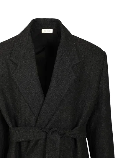 Fear Of God Classic Overcoat Coats Black