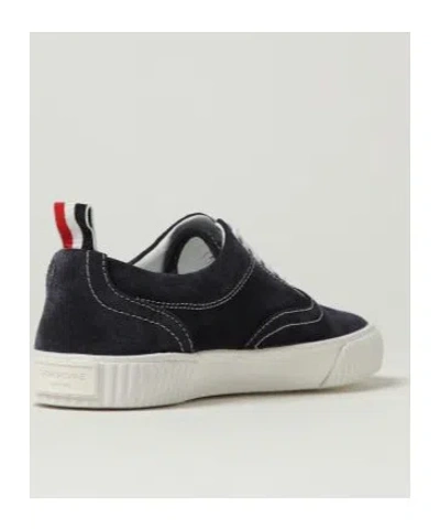 Thom Browne Round Toe Low-top Casual Shoes In Blue
