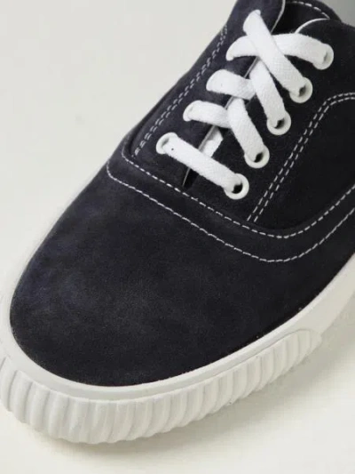 Thom Browne Round Toe Low-top Casual Shoes In Blue