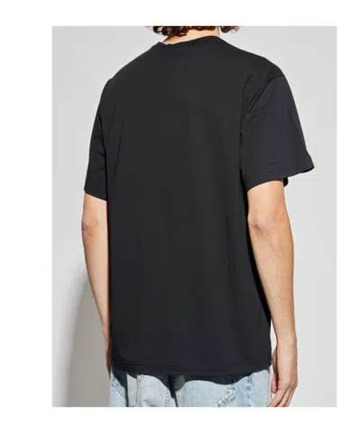 Versace Jeans Couture Logo Printed Crewneck T-shirt In Gray