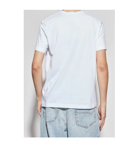 Versace Jeans Couture Logo Printed Crewneck T-shirt In White