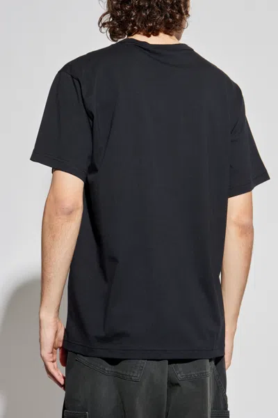 Versace Jeans Couture Logo Printed Crewneck T-shirt In Blue