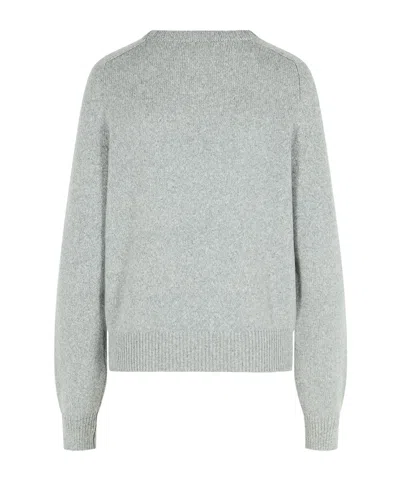 Khaite Nera Crew-neck Cashmere Sweater In Gray
