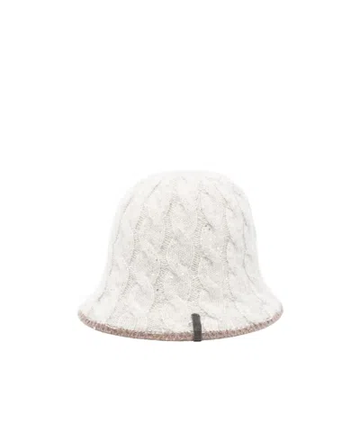 Brunello Cucinelli Cable-knit Sequined Bucket Hat
