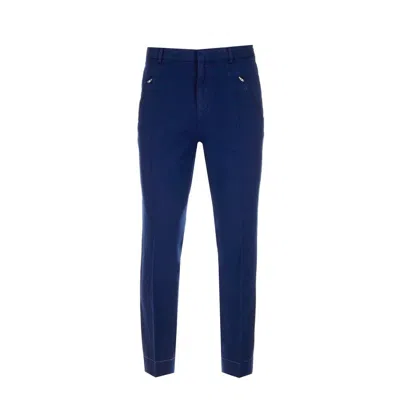 Maison Margiela Cotton Denim Trousers Men In Blue