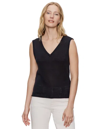 Sanctuary Women's Soft V-neck Sleeveless Top In Black