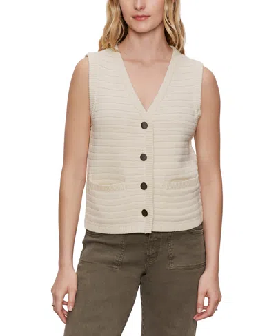 Sanctuary Textured Sweater Vest In Gray