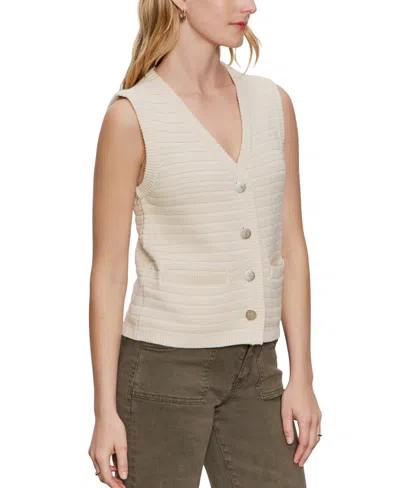 Sanctuary Textured Sweater Vest In Gray