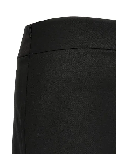 Diesel O-dixy Wool Blend Mini Skirt In Black