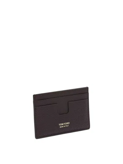 Tom Ford T Line Wallets & Card Holders Bordeaux
