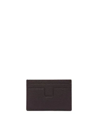 Tom Ford T Line Wallets & Card Holders Bordeaux