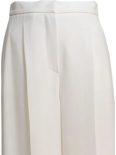 Max Mara Trousers In White