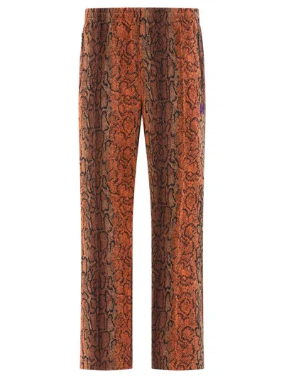 Needles Animal Print Track Trousers With Elastic Waistband