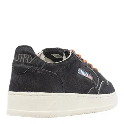 Autry Medalist Sneakers In Chocolate Pony Skin In Brown