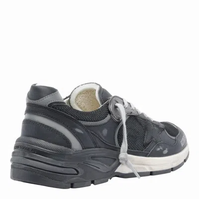 Golden Goose Black Leather And Mesh Running Dad Sneakers In Black