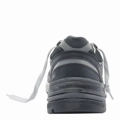 Golden Goose Black Leather And Mesh Running Dad Sneakers In Black