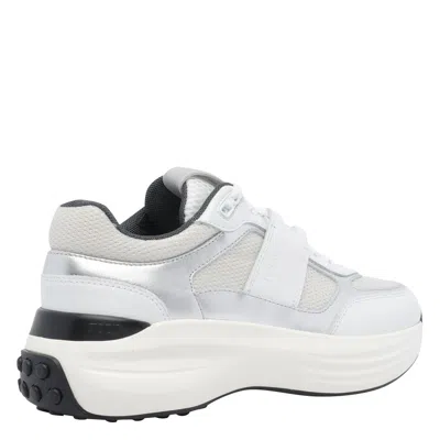 Tod's Sneakers In Leather And Fabric