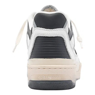 Golden Goose Forty 2 Sneakers In White Leather And Fabric In White