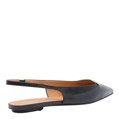 Tod's Cuoio Flat 10k Barretta Ch Scarpe Basse Black
