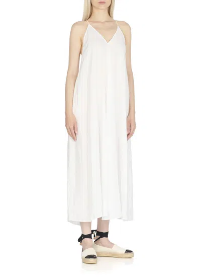 Tory Burch White Espadrilles With Metallic Logo On The Front And Ankle Strap In Leather Woman