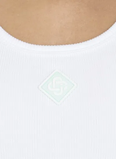 Casablanca Ribbed Logo-plaque Tank Top