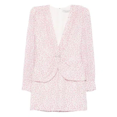 Alessandra Rich Floral-print Minidress - Women's - Polyester/silk