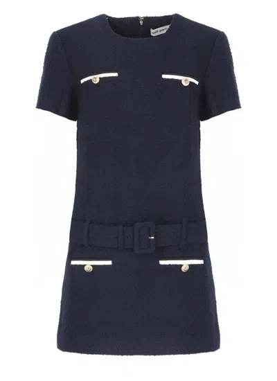 Self-portrait Textured Boucle Mini Dress