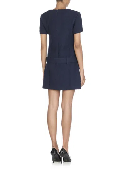 Self-portrait Textured Boucle Mini Dress