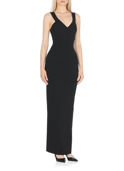 Solace London Nalani Crepe Maxi Dress In Multi