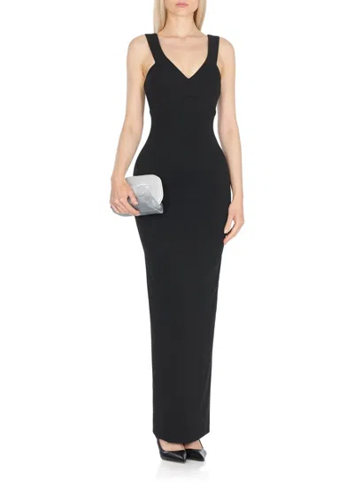 Solace London Nalani Crepe Maxi Dress In Multi